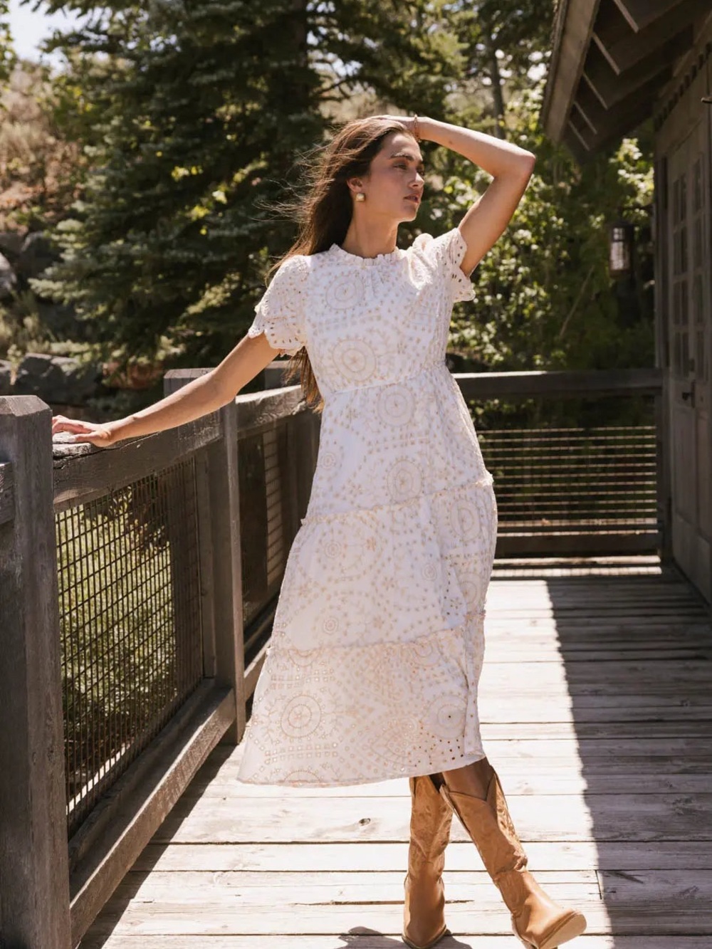 Baltic Born Mirabel Eyelet Midi Dress - Picture 8 of 9